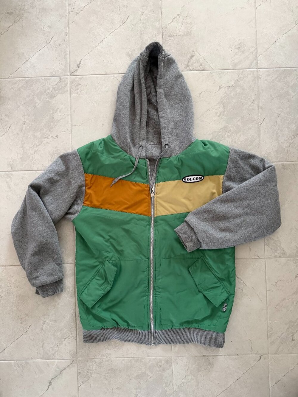 Volcom reversable full zip sweater jacket